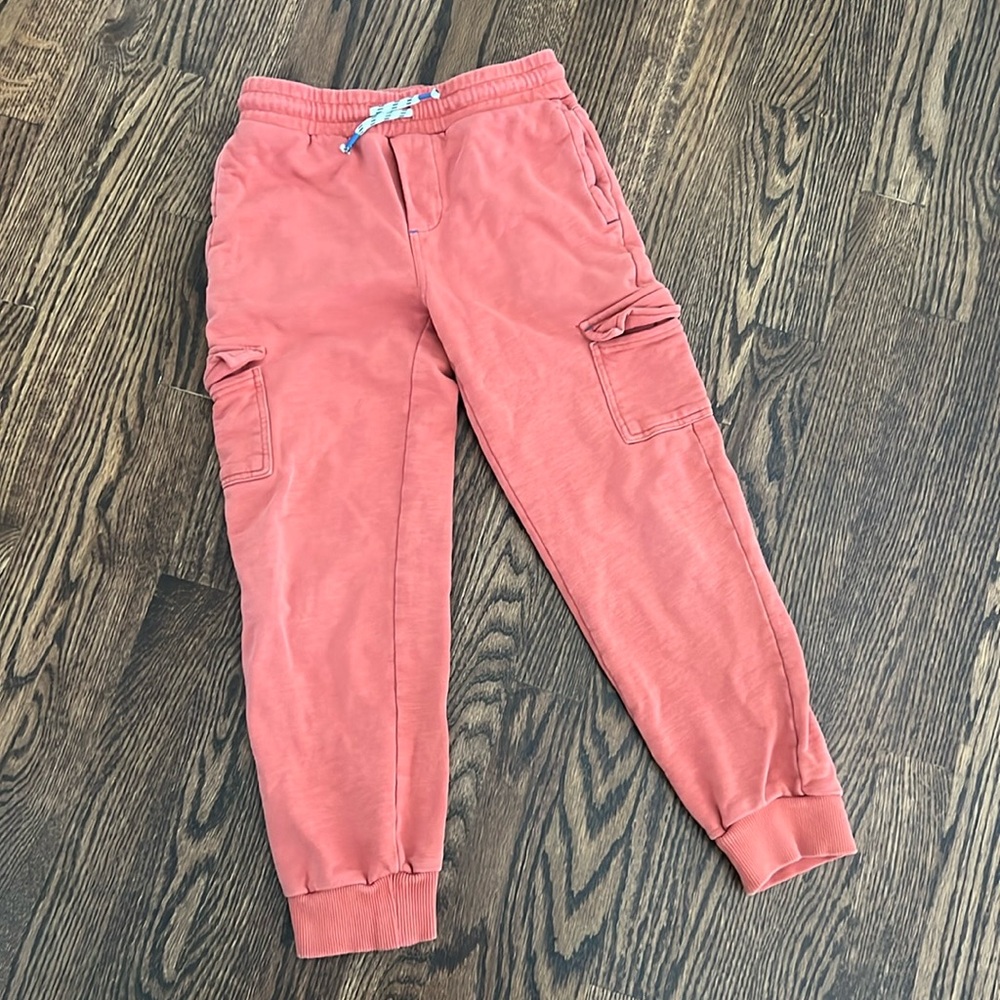 Mini BODEN Kids Cargo Jogger Pants - Coral Pink